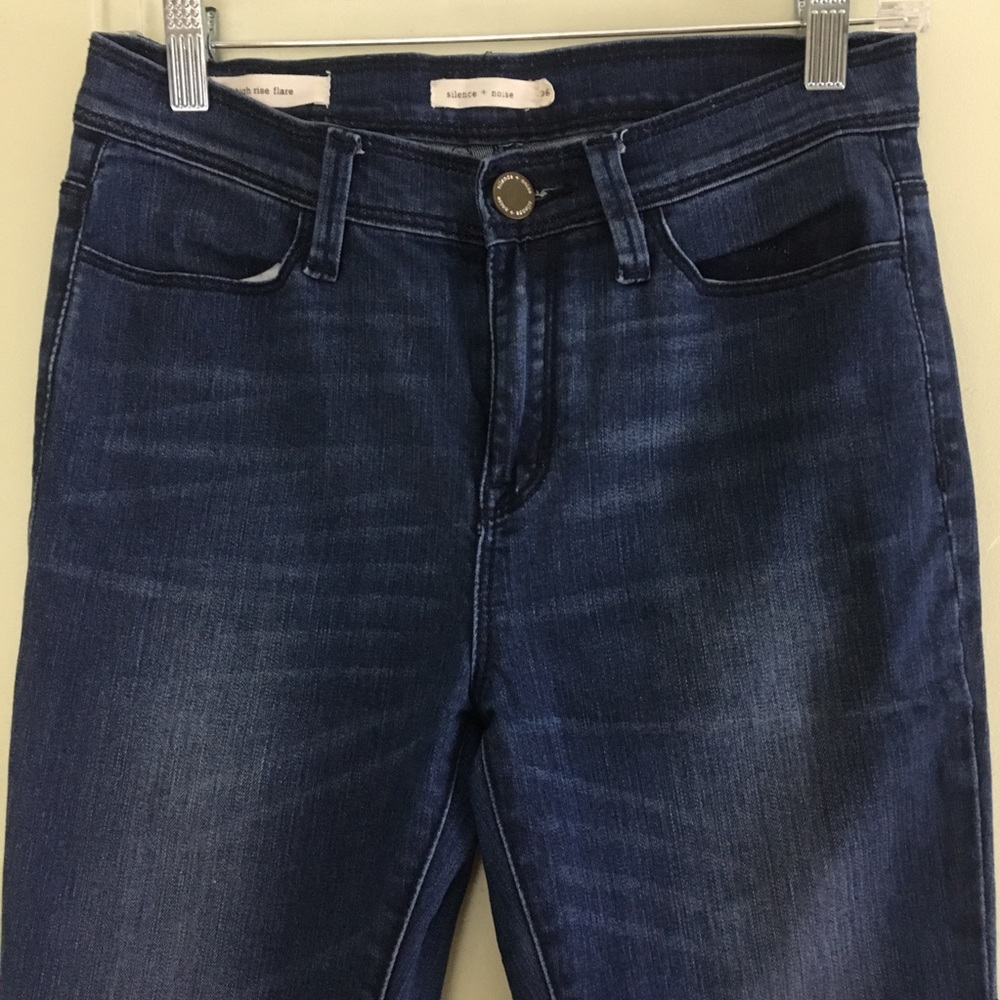 Urban Outfitters High Rise Flare Denim Jeans 26 - Picture 3 of 6